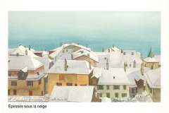 Epesses sous la neige
