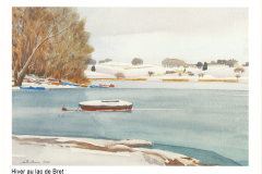 Hiver au lac de Bret