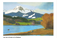 Lac de la Gruyère et le Moléson