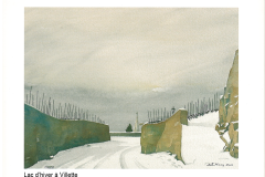 Lac d'hiver à Villette