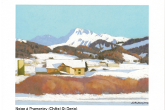 Neige à Pramontey (Chatel-St-Denis)